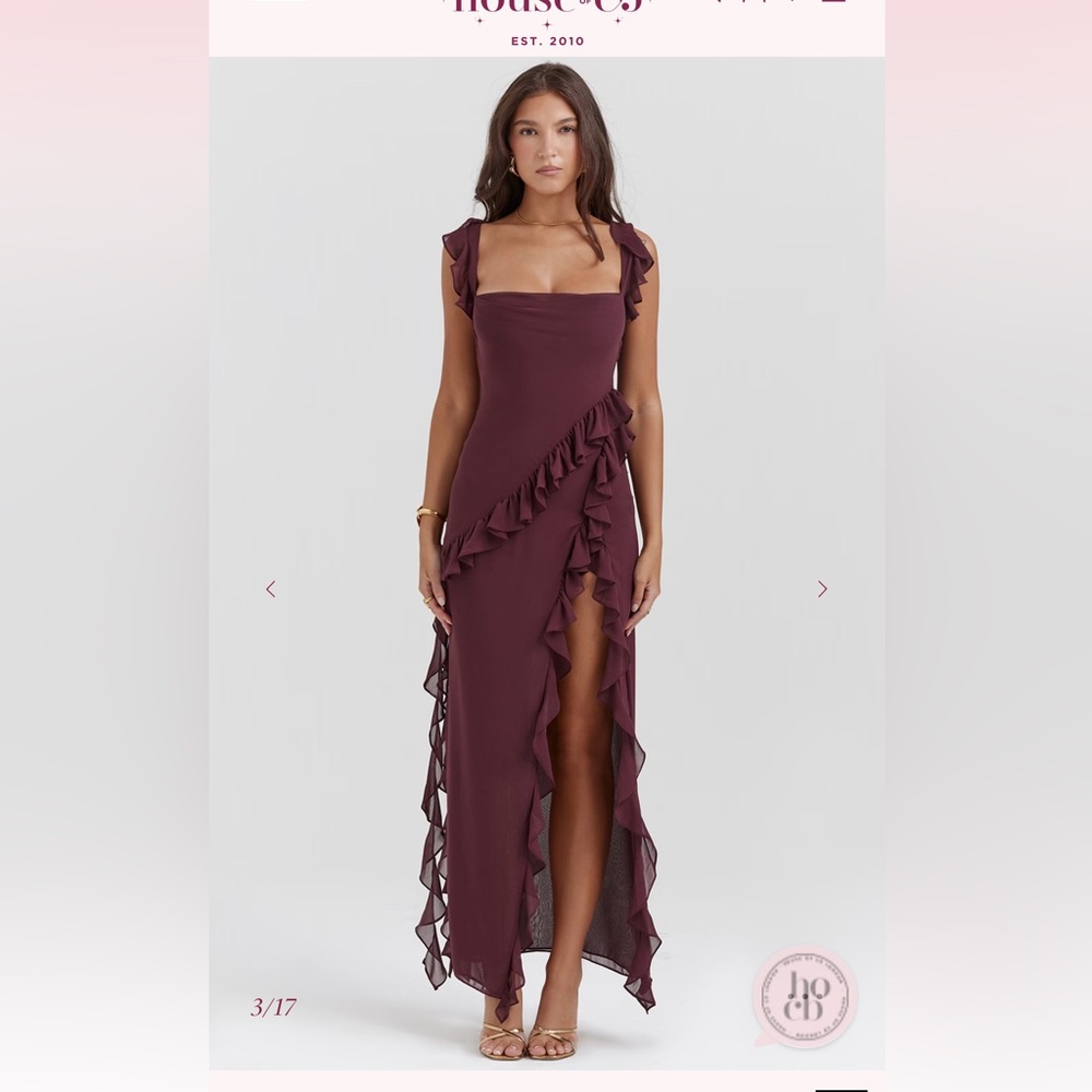 House of CB Ariela Dress - Mulberry